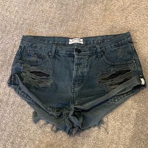 One Teaspoon Bandit Jean Shorts